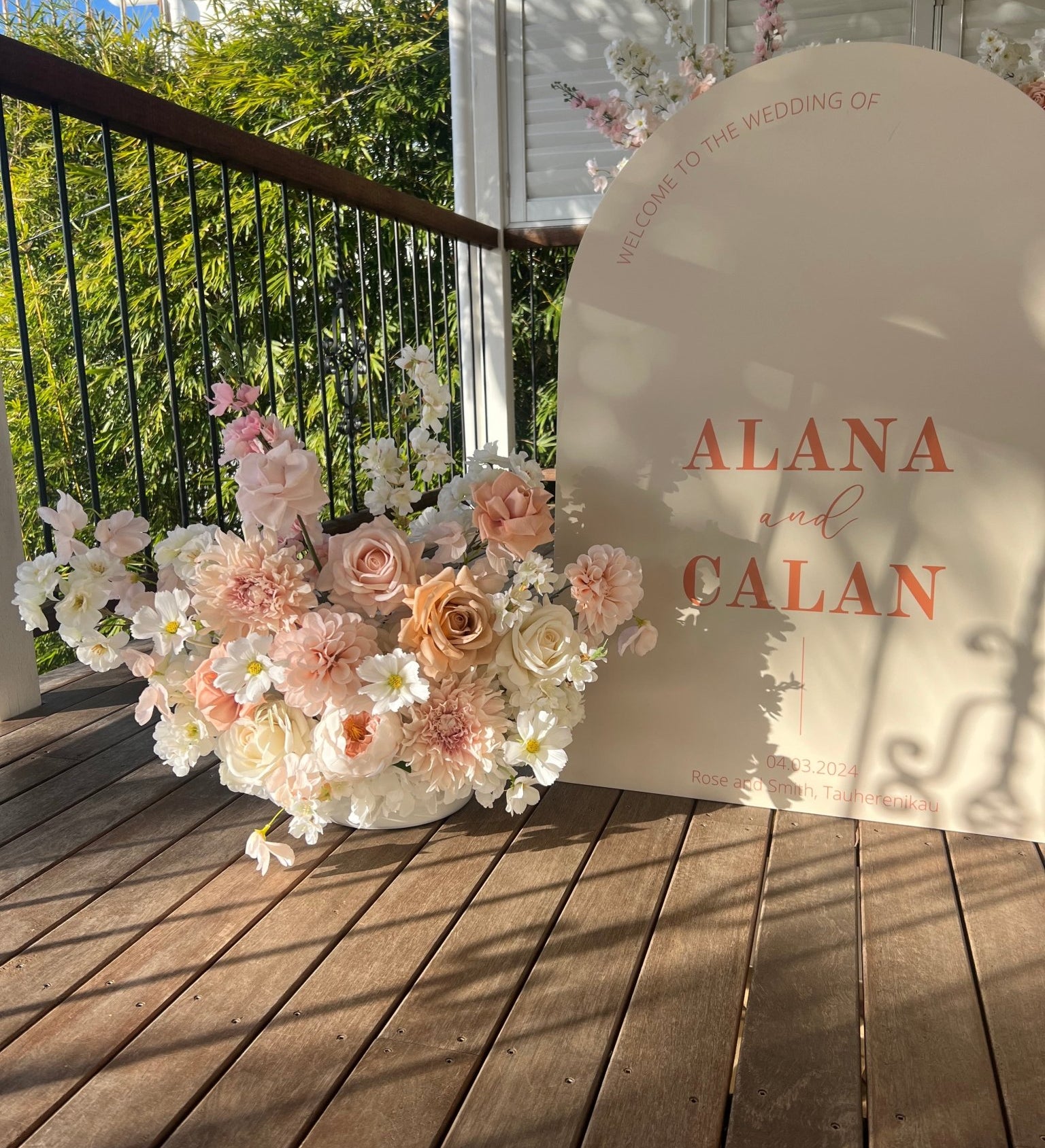 Sonder Wedding Arrangement - Soft + Romantic - Sonder + Stone Boutique Artificial Wedding Flowers
