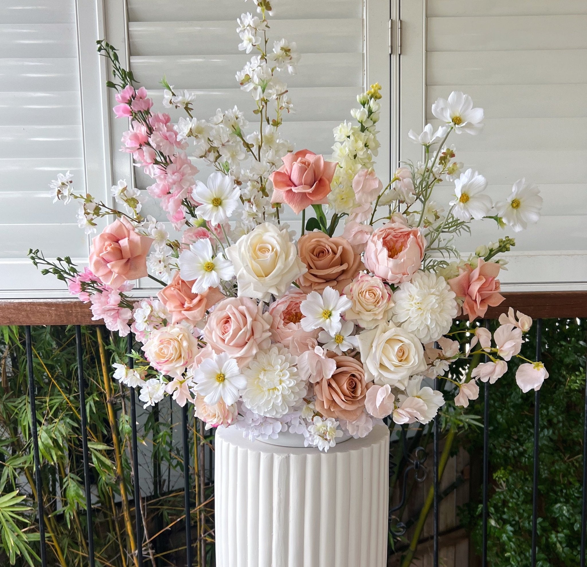 Sonder Wedding Arrangement - Soft + Romantic - Sonder + Stone Boutique Artificial Wedding Flowers
