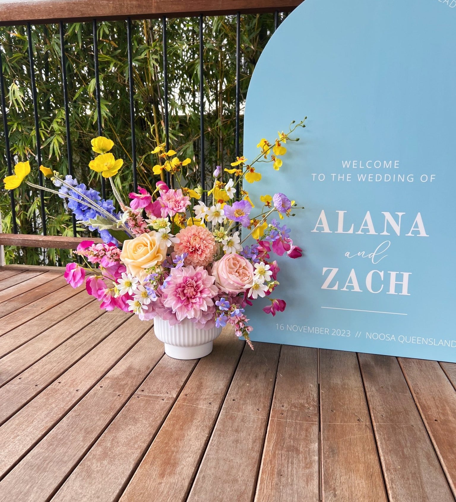 Sonder Wedding Arrangement - Spring Fling - Sonder + Stone Boutique Artificial Wedding Flowers