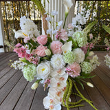 Sonder Wedding Arrangement - Strawberry Matcha (calla lilies) - Premium Artificial Wedding Flowers by Sonder & Stone Boutique