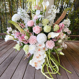 Sonder Wedding Arrangement - Strawberry Matcha (calla lilies) - Premium Artificial Wedding Flowers by Sonder & Stone Boutique