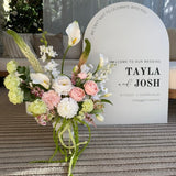 Sonder Wedding Arrangement - Strawberry Matcha (calla lilies) - Premium Artificial Wedding Flowers by Sonder & Stone Boutique