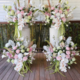 Sonder Wedding Arrangement - Strawberry Matcha (calla lilies) - Premium Artificial Wedding Flowers by Sonder & Stone Boutique