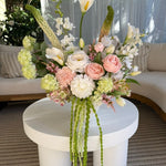 Sonder Wedding Arrangement - Strawberry Matcha (calla lilies) - Premium Artificial Wedding Flowers by Sonder & Stone Boutique