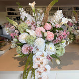 Sonder Wedding Arrangement - Strawberry Matcha (calla lilies) - Premium Artificial Wedding Flowers by Sonder & Stone Boutique