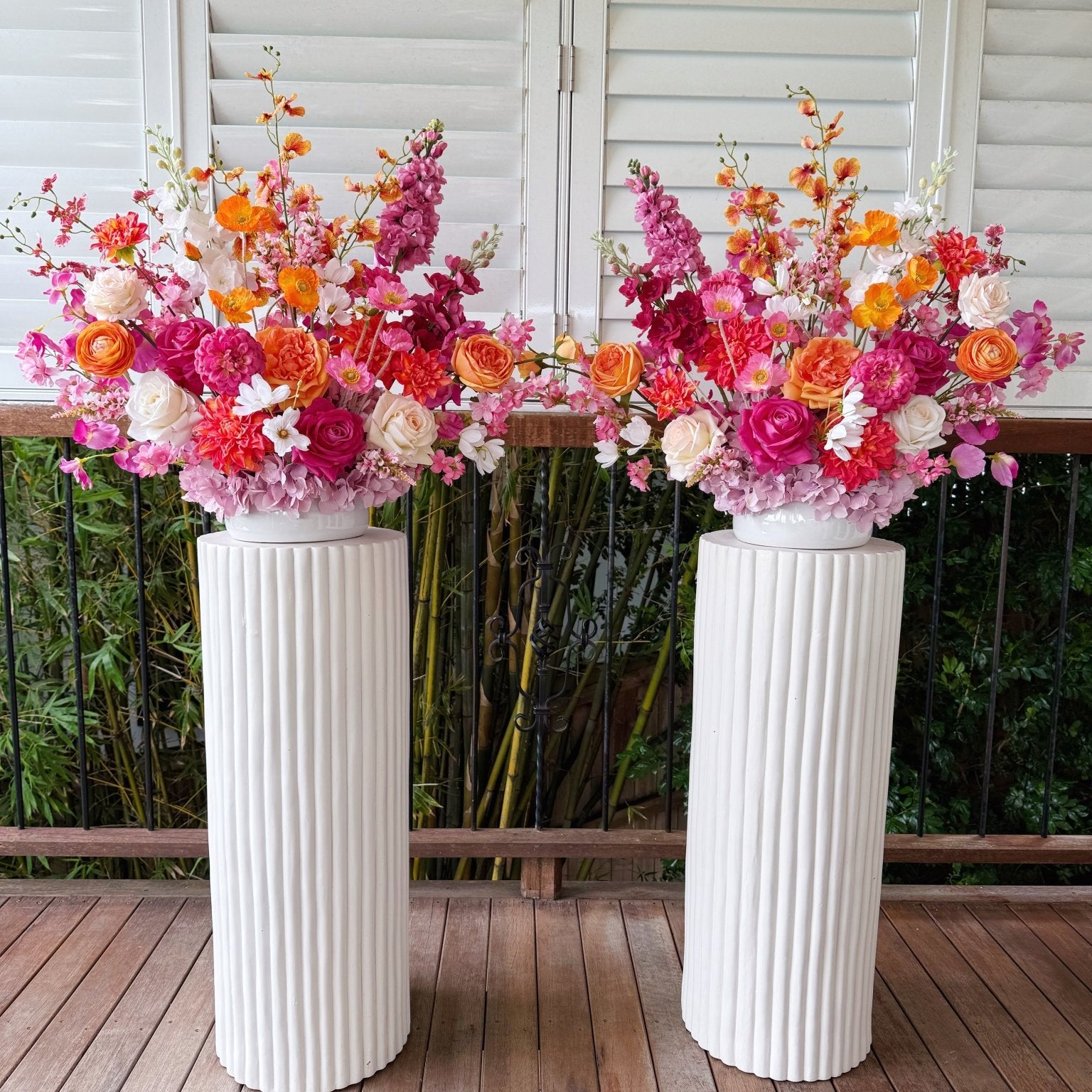 Sonder Wedding Arrangement - Sunset Muse - Sonder + Stone Boutique Artificial Wedding Flowers