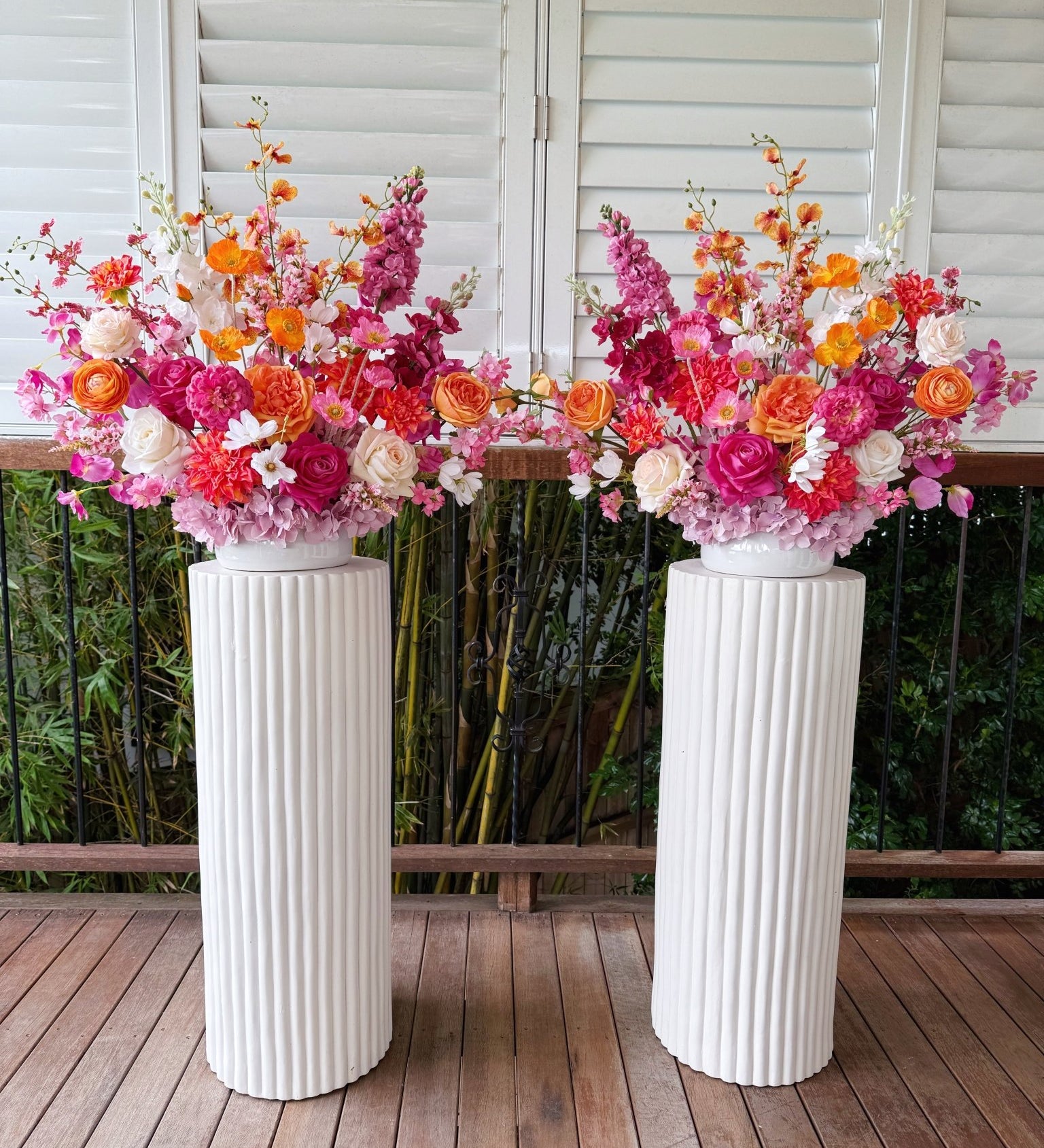 Sonder Wedding Arrangement - Sunset Muse - Sonder + Stone Boutique Artificial Wedding Flowers