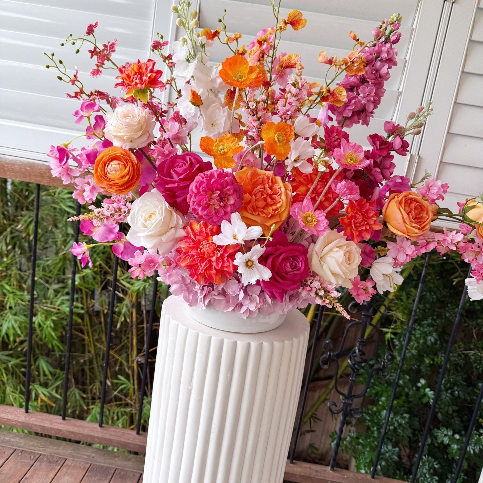 Sonder Wedding Arrangement - Sunset Muse - Sonder + Stone Boutique Artificial Wedding Flowers