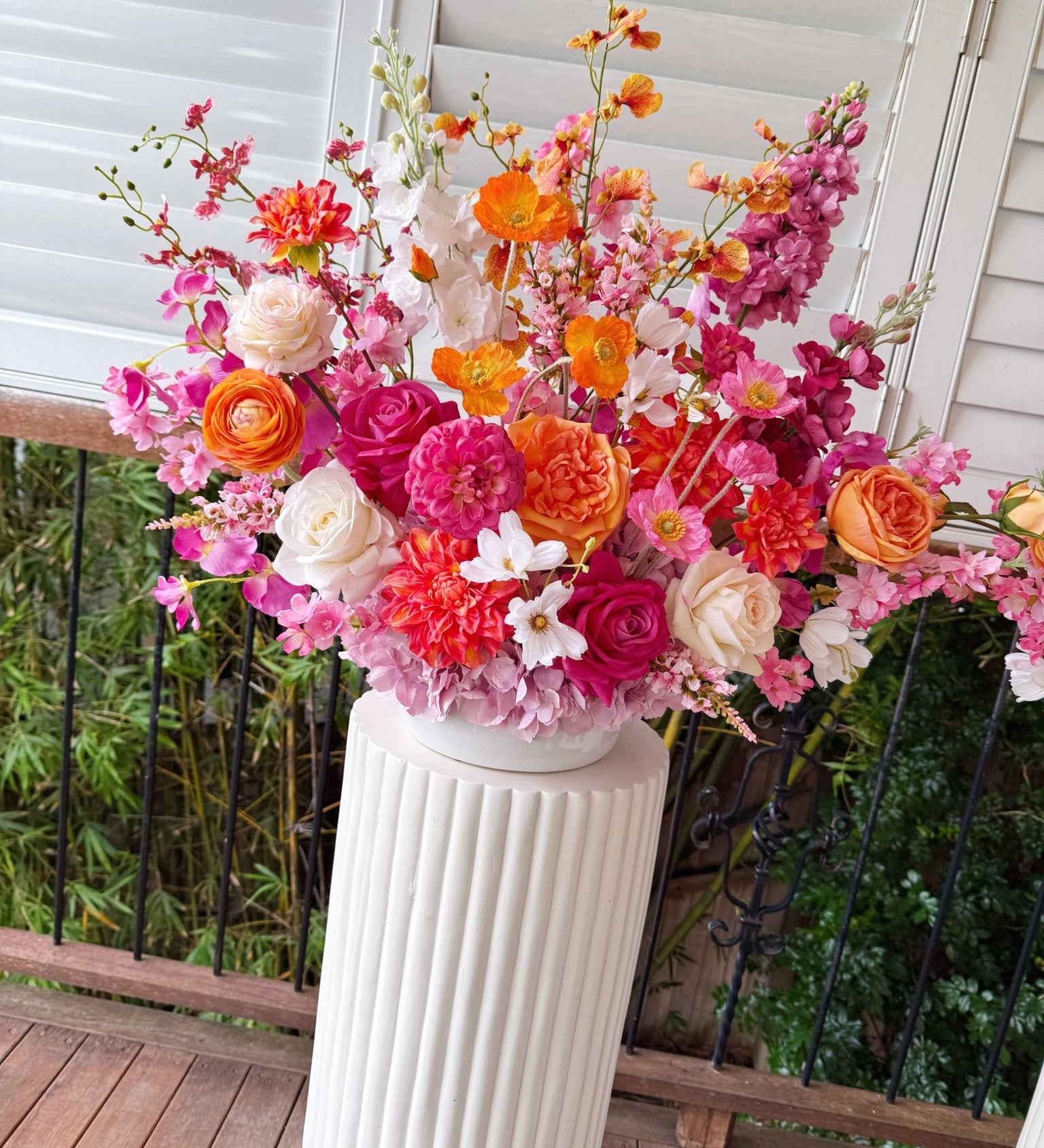 Sonder Wedding Arrangement - Sunset Muse - Sonder + Stone Boutique Artificial Wedding Flowers