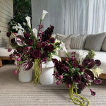 Sonder Wedding Arrangement - The Modernist (burgundy edit) - Premium Artificial Wedding Flowers by Sonder & Stone Boutique