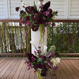 Sonder Wedding Arrangement - The Modernist (burgundy edit) - Premium Artificial Wedding Flowers by Sonder & Stone Boutique
