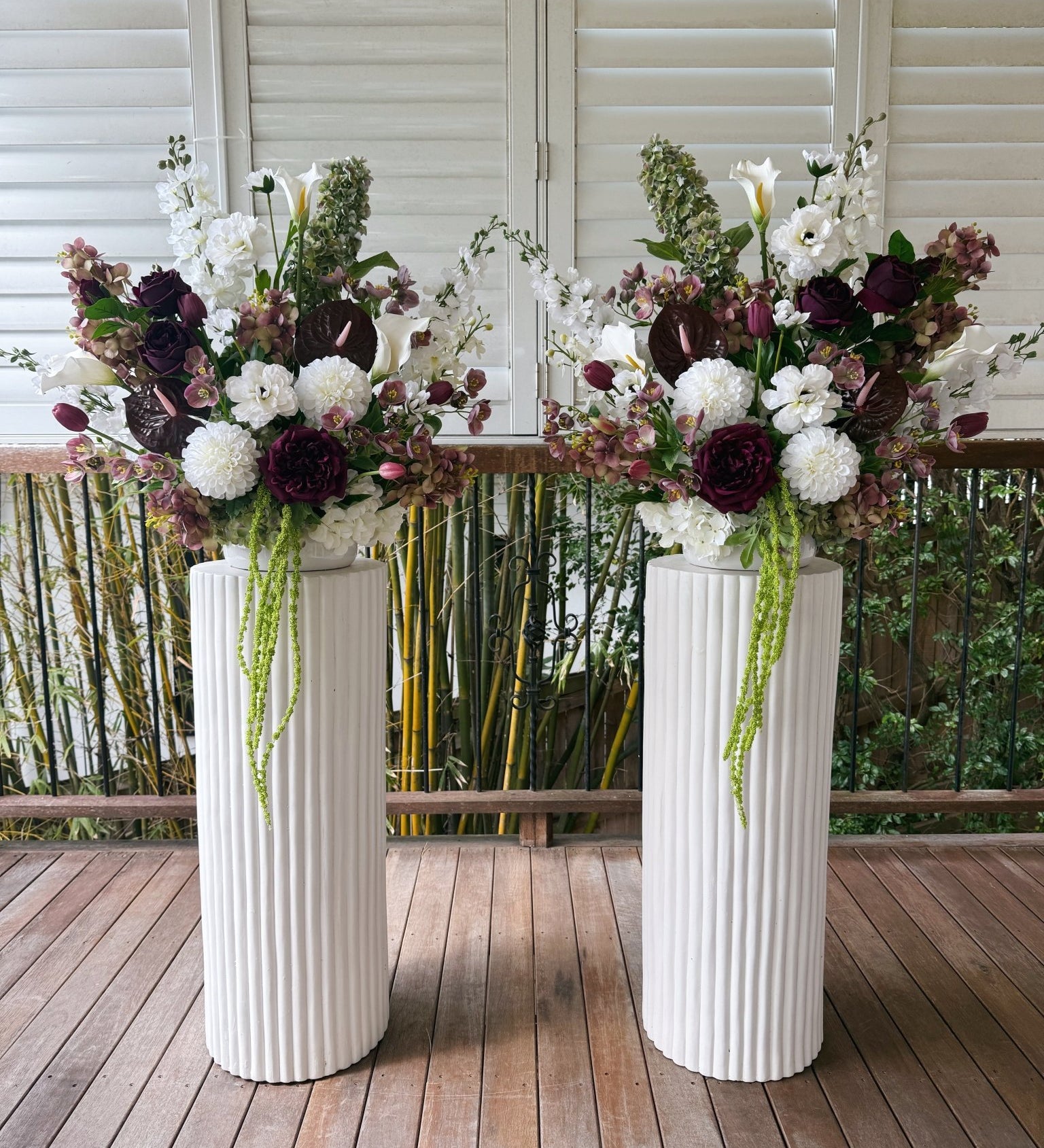 Sonder Wedding Arrangement - Velvet Plum - Premium Artificial Wedding Flowers by Sonder + Stone Boutique