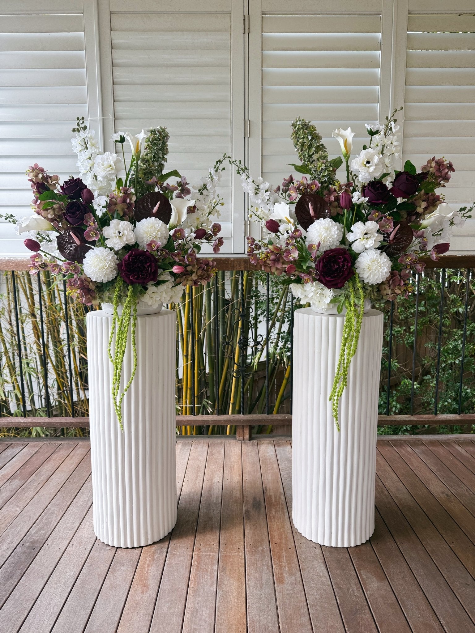 Sonder Wedding Arrangement - Velvet Plum - Premium Artificial Wedding Flowers by Sonder & Stone Boutique