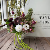 Sonder Wedding Arrangement - Velvet Plum - Premium Artificial Wedding Flowers by Sonder & Stone Boutique