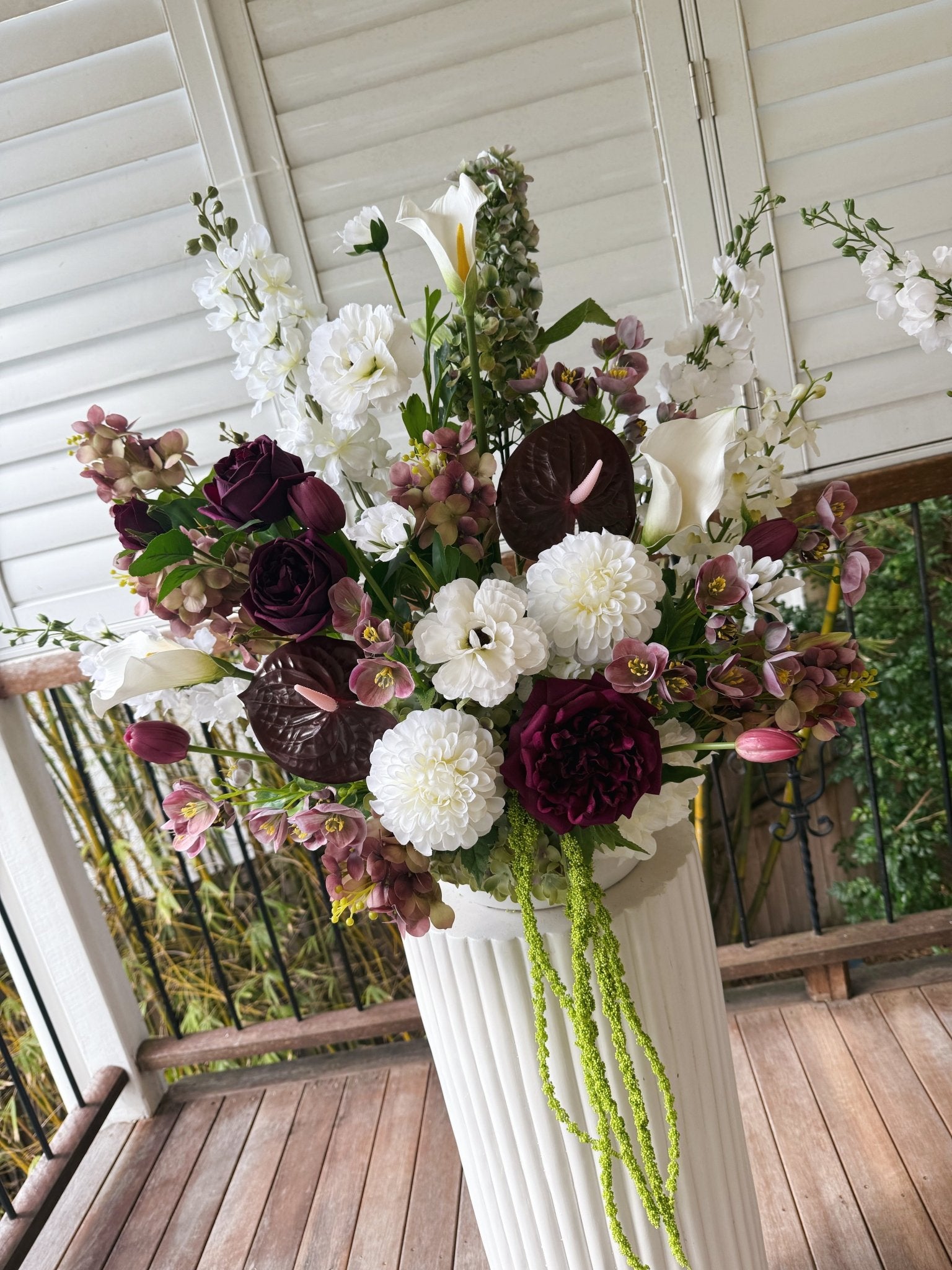 Sonder Wedding Arrangement - Velvet Plum - Premium Artificial Wedding Flowers by Sonder & Stone Boutique