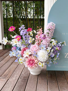 Sonder Wedding Arrangement - Violet Bloom - Premium Artificial Wedding Flowers by Sonder & Stone Boutique