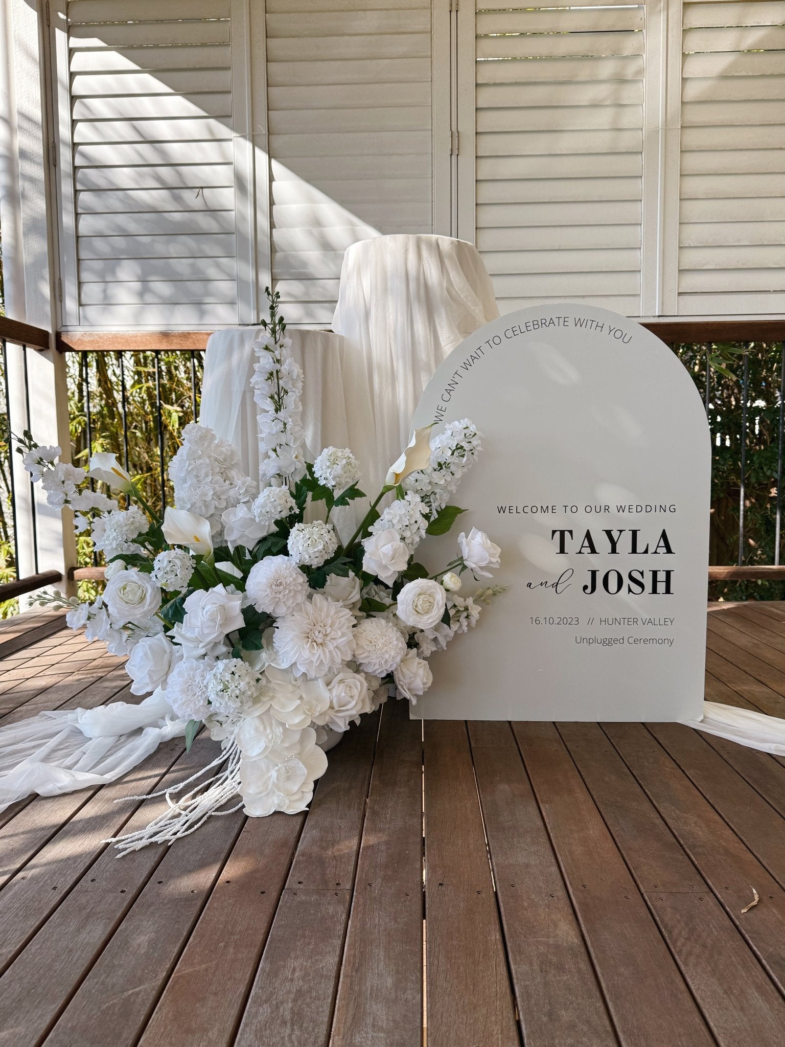 Sonder Wedding Arrangement - White Atelier - Premium Artificial Wedding Flowers by Sonder & Stone Boutique