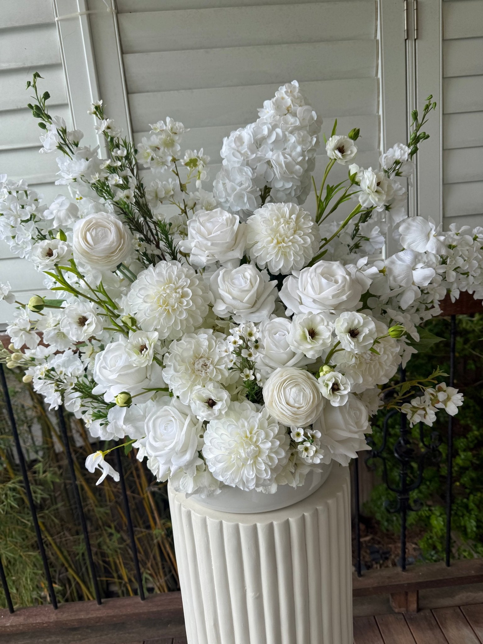 Sonder Wedding Arrangement - White Noise - Premium Artificial Wedding Flowers by Sonder & Stone Boutique