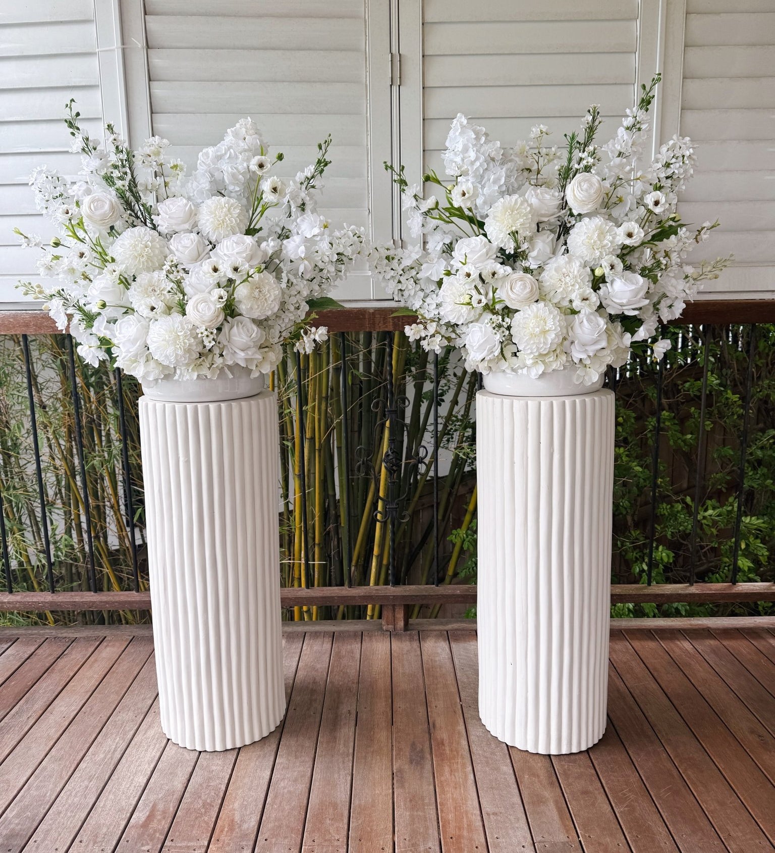 Sonder Wedding Arrangement - White Noise - Premium Artificial Wedding Flowers by Sonder & Stone Boutique