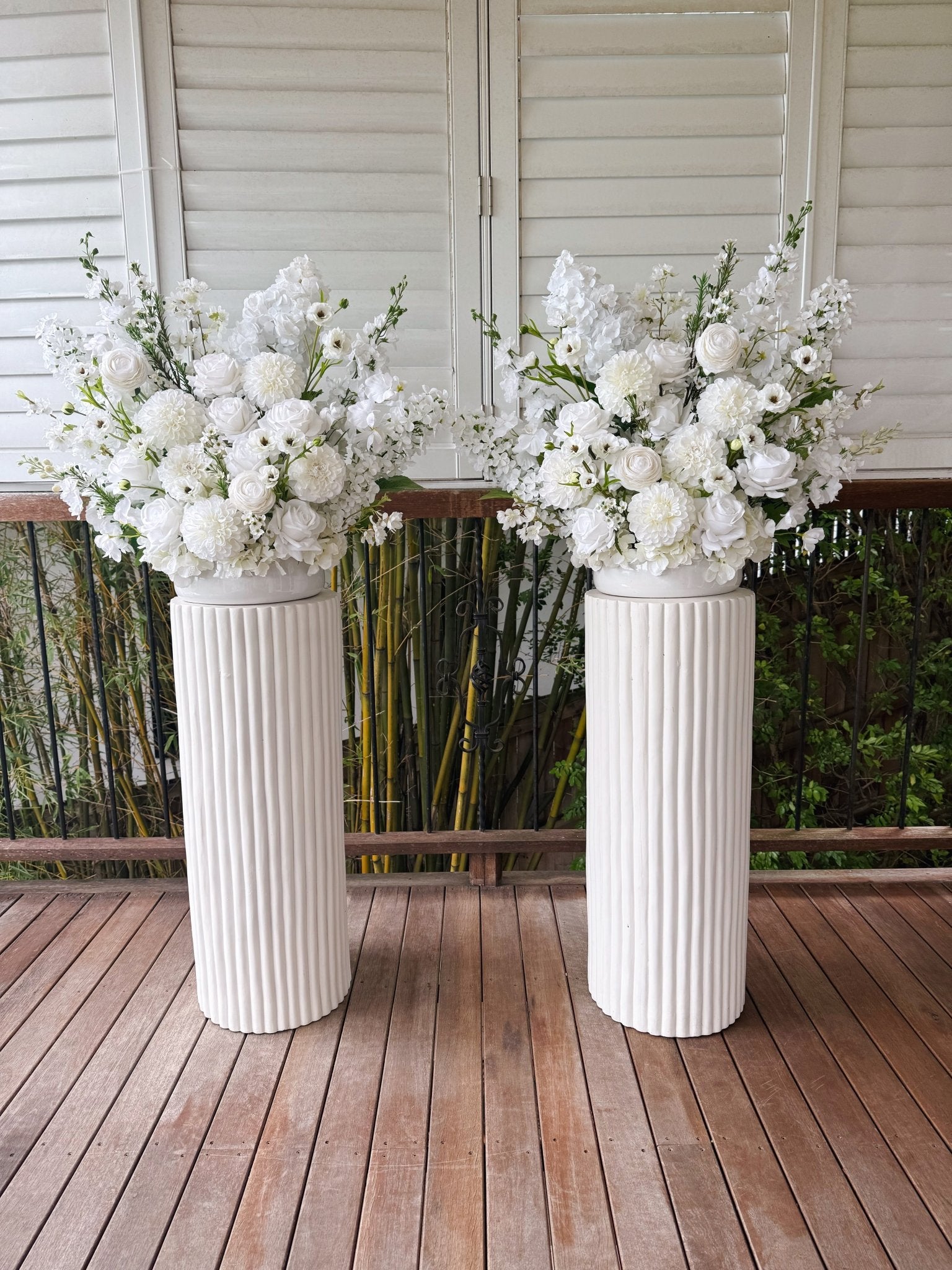 Sonder Wedding Arrangement - White Noise - Premium Artificial Wedding Flowers by Sonder & Stone Boutique