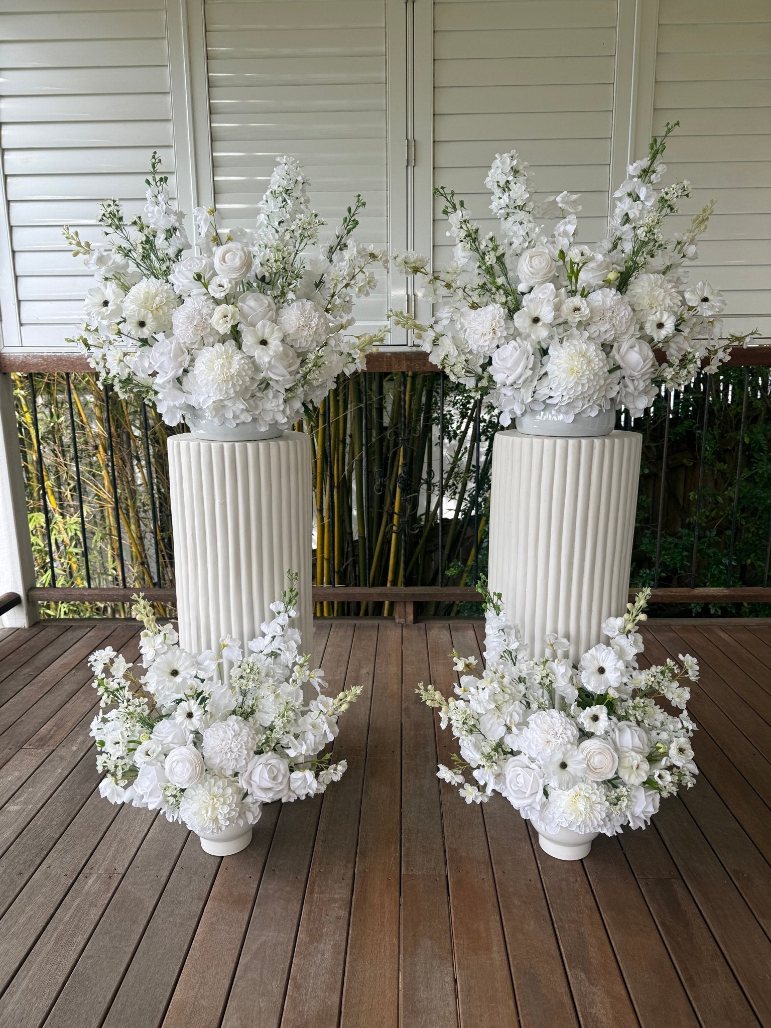Sonder Wedding Arrangement - White Noise - Premium Artificial Wedding Flowers by Sonder & Stone Boutique