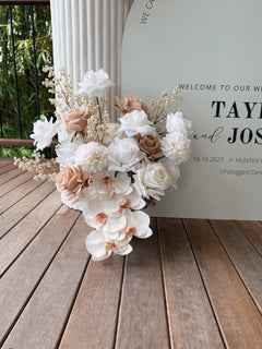 Artificial flowers Sonder Wedding Arrangement - White + Nude - Sonder + Stone Boutique