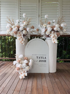 Artificial flowers Sonder Wedding Arrangement - White + Nude - Sonder + Stone Boutique