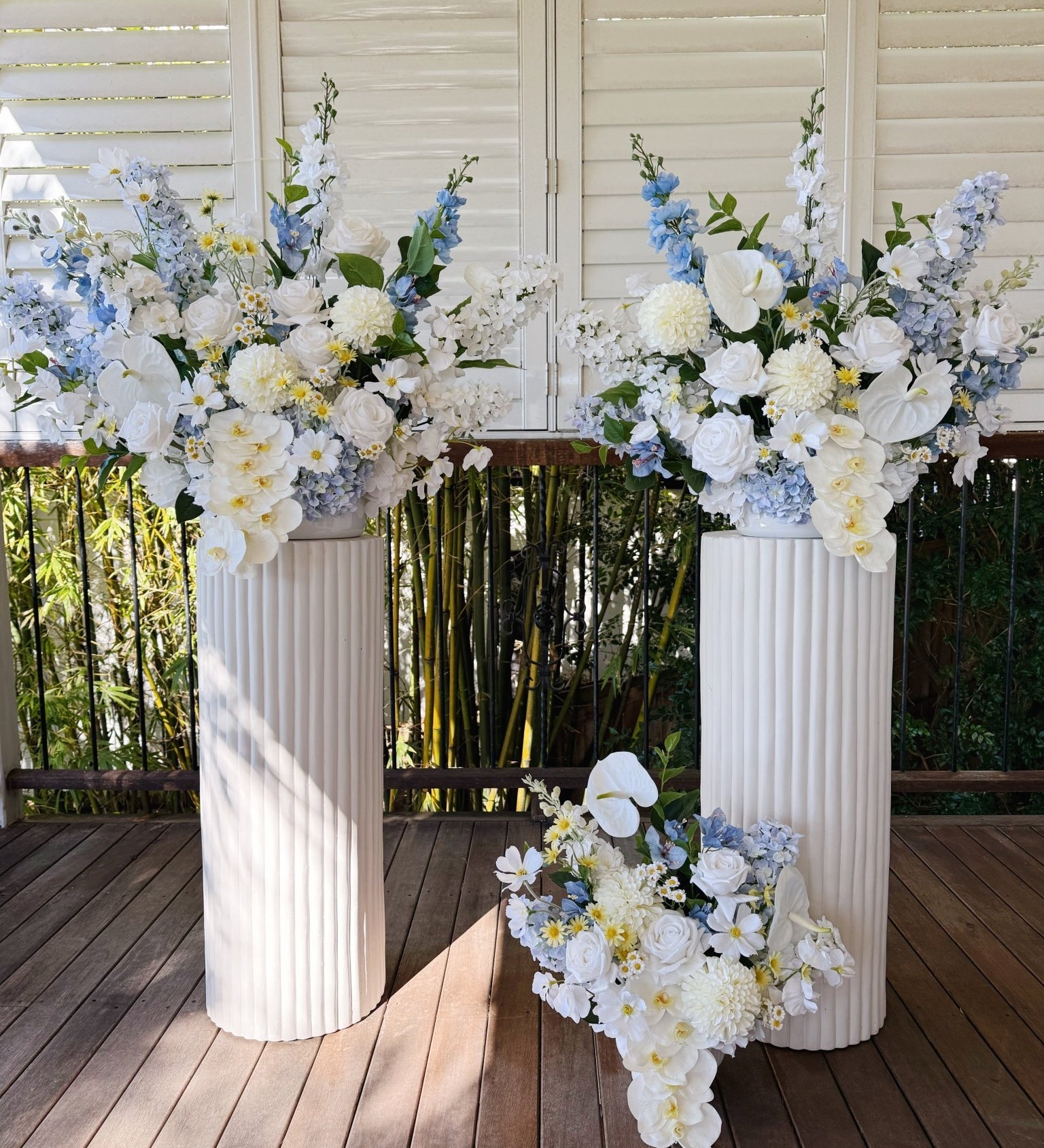 Sonder Wedding Arrangements - Something Blue - Premium Artificial Wedding Flowers by Sonder + Stone Boutique