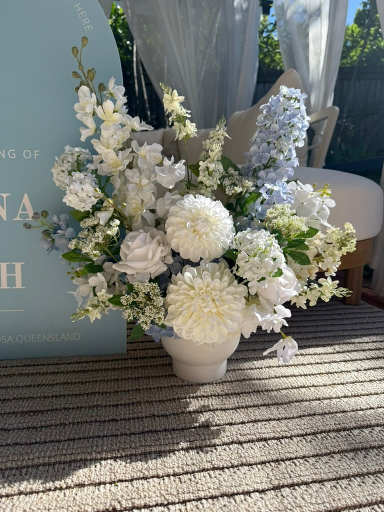 Sonder Wedding Arrangements - Something Blue - Premium Artificial Wedding Flowers by Sonder & Stone Boutique