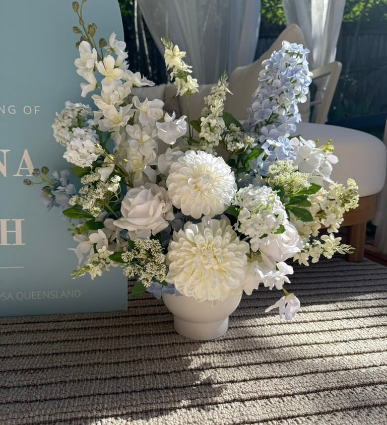 Sonder Wedding Arrangements - Something Blue - Premium Artificial Wedding Flowers by Sonder & Stone Boutique