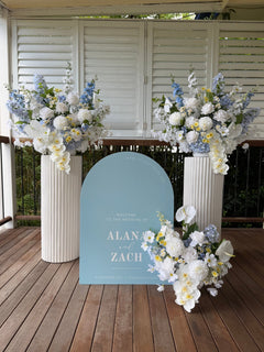 Sonder Wedding Arrangements - Something Blue - Sonder + Stone Boutique Artificial Wedding Flowers