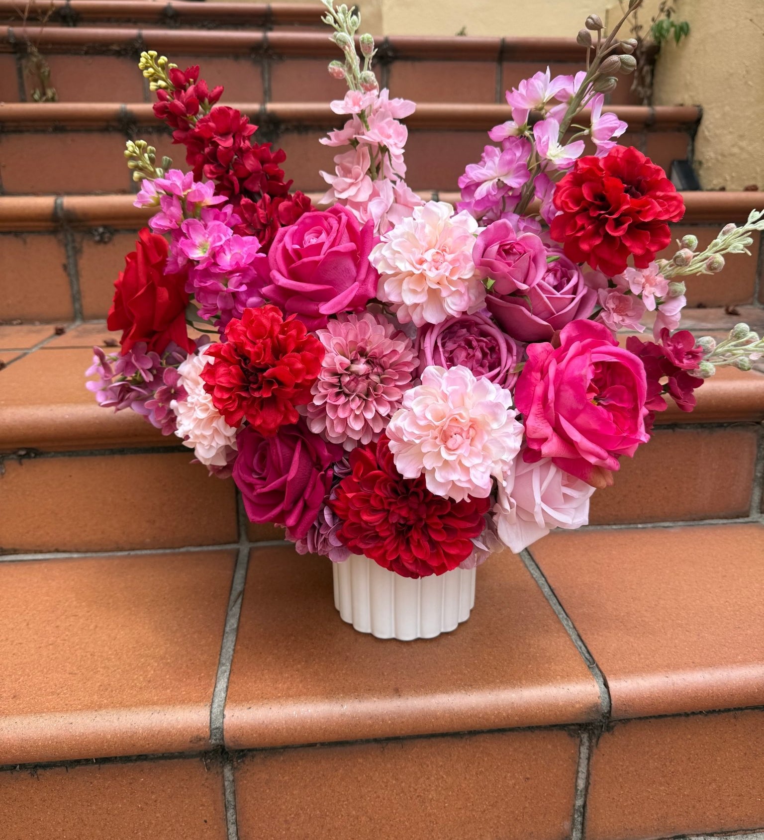 Sonder Wedding Arrangements - Very Cherry - Premium Artificial Wedding Flowers by Sonder & Stone Boutique