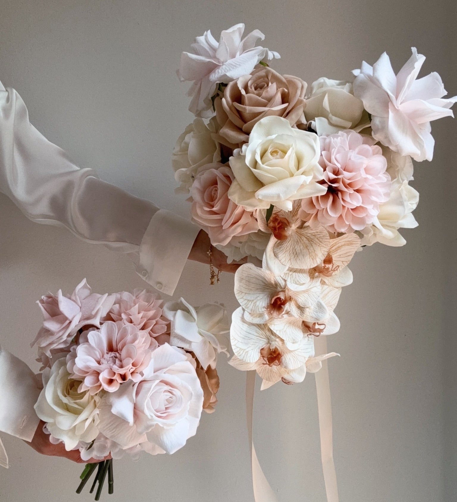 Sonder Wedding Bouquet - Barely Blush - Premium Artificial Wedding Flowers by Sonder + Stone Boutique