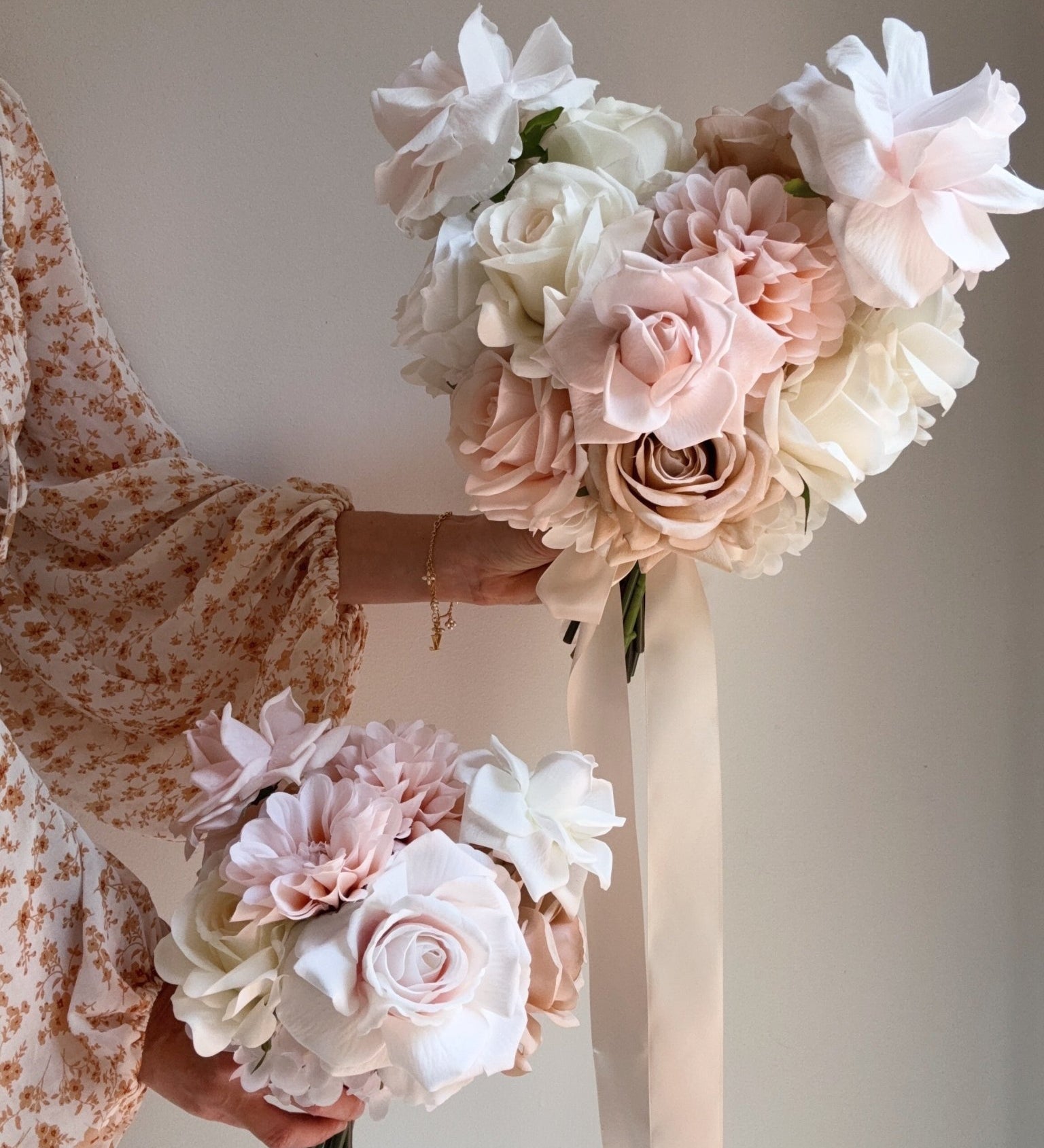 Sonder Wedding Bouquet - Barely Blush - Premium Artificial Wedding Flowers by Sonder + Stone Boutique
