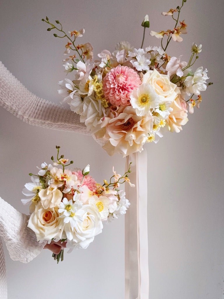 Sonder Wedding Bouquet - Buttercream - Premium Artificial Wedding Flowers by Sonder & Stone Boutique