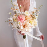 Sonder Wedding Bouquet - Buttercream - Premium Artificial Wedding Flowers by Sonder & Stone Boutique