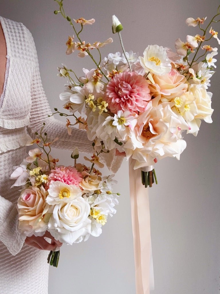 Sonder Wedding Bouquet - Buttercream - Premium Artificial Wedding Flowers by Sonder & Stone Boutique