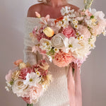 Sonder Wedding Bouquet - Buttercream Rosé - Sonder + Stone Boutique Artificial Wedding Flowers