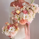 Sonder Wedding Bouquet - Buttercream Rosé - Sonder + Stone Boutique Artificial Wedding Flowers