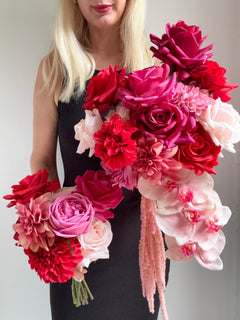 Sonder Wedding Bouquet - Cherry Bomb - Premium Artificial Wedding Flowers by Sonder + Stone Boutique