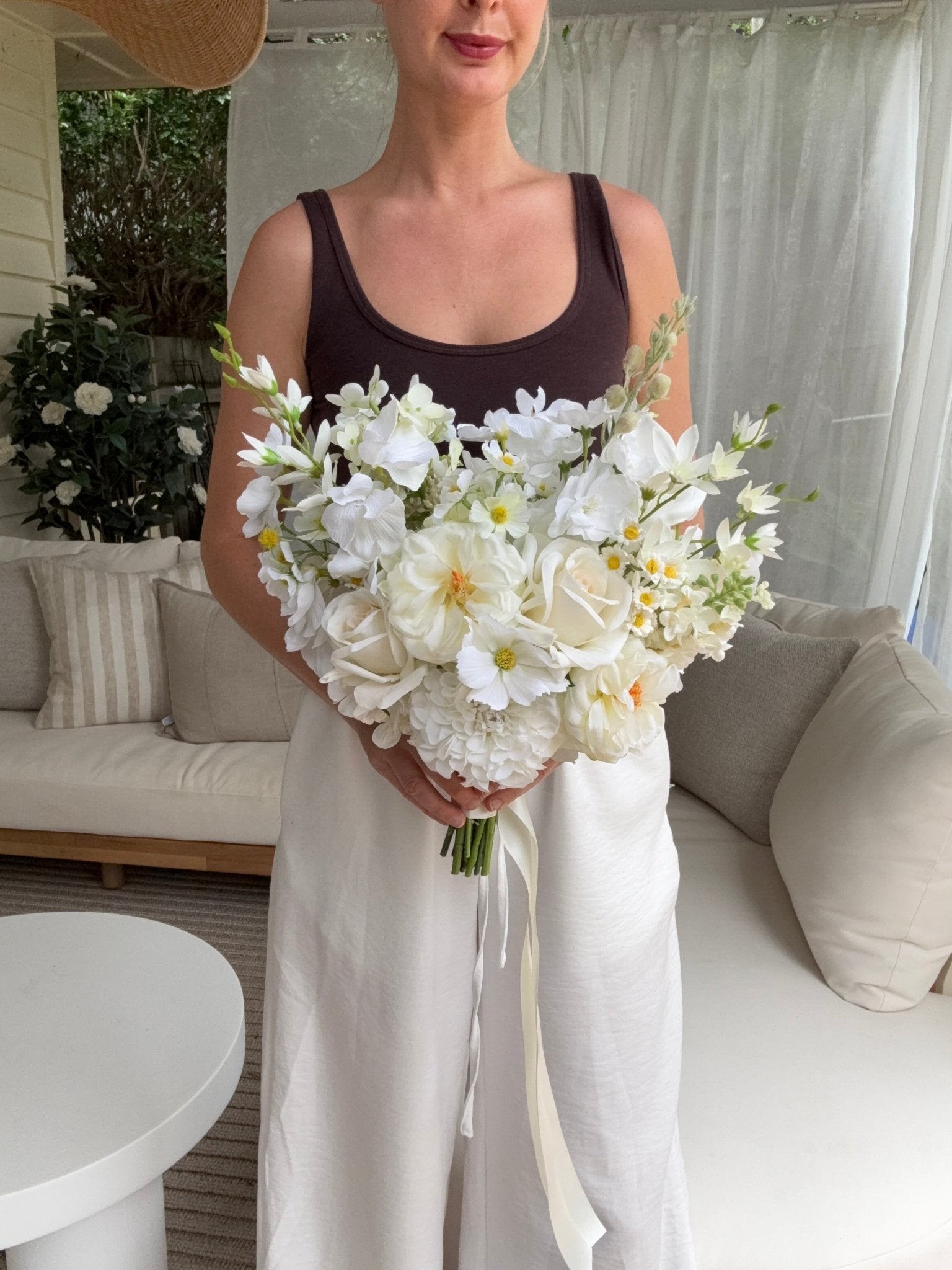 Sonder Wedding Bouquet - Cloud Nine - Premium Artificial Wedding Flowers by Sonder & Stone Boutique