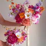Sonder Wedding Bouquet - Flamingo Crush - Premium Artificial Wedding Flowers by Sonder + Stone Boutique