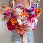 Sonder Wedding Bouquet - Flamingo Crush - Premium Artificial Wedding Flowers by Sonder + Stone Boutique