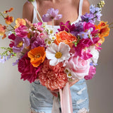 Sonder Wedding Bouquet - Flamingo Crush - Premium Artificial Wedding Flowers by Sonder + Stone Boutique
