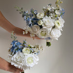 Artificial flowers Sonder Wedding Bouquet - Garden Blue + White - Sonder + Stone Boutique