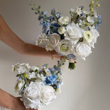 Artificial flowers Sonder Wedding Bouquet - Garden Blue + White - Sonder + Stone Boutique