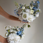 Artificial flowers Sonder Wedding Bouquet - Garden Blue + White - Sonder + Stone Boutique