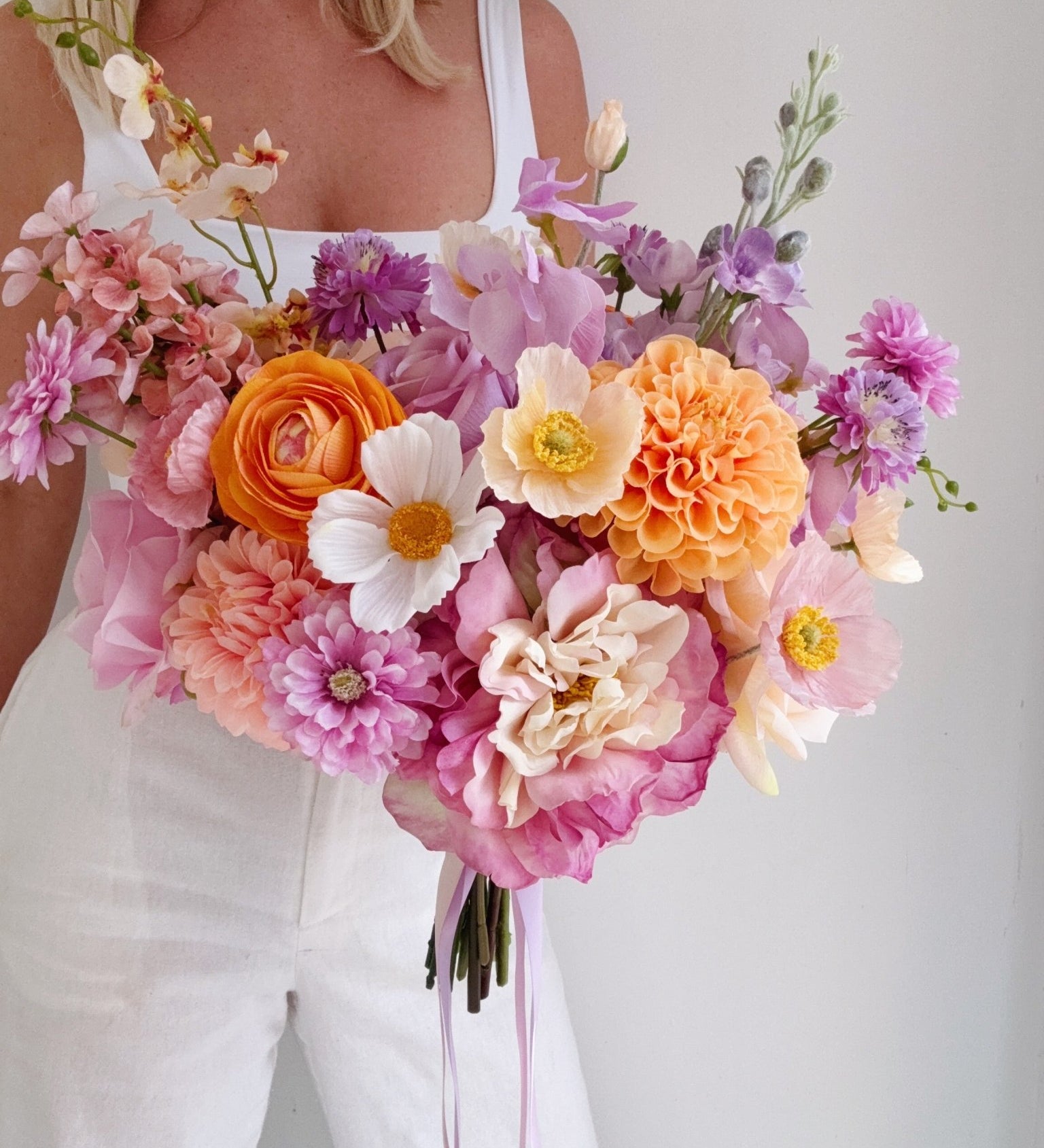 Sonder Wedding Bouquet - Lavender Clementine (Limited Edition) - Premium Artificial Wedding Flowers by Sonder + Stone Boutique