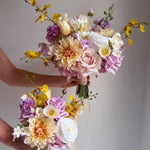 Sonder Wedding Bouquet - Lilac Citrus - Premium Artificial Wedding Flowers by Sonder + Stone Boutique