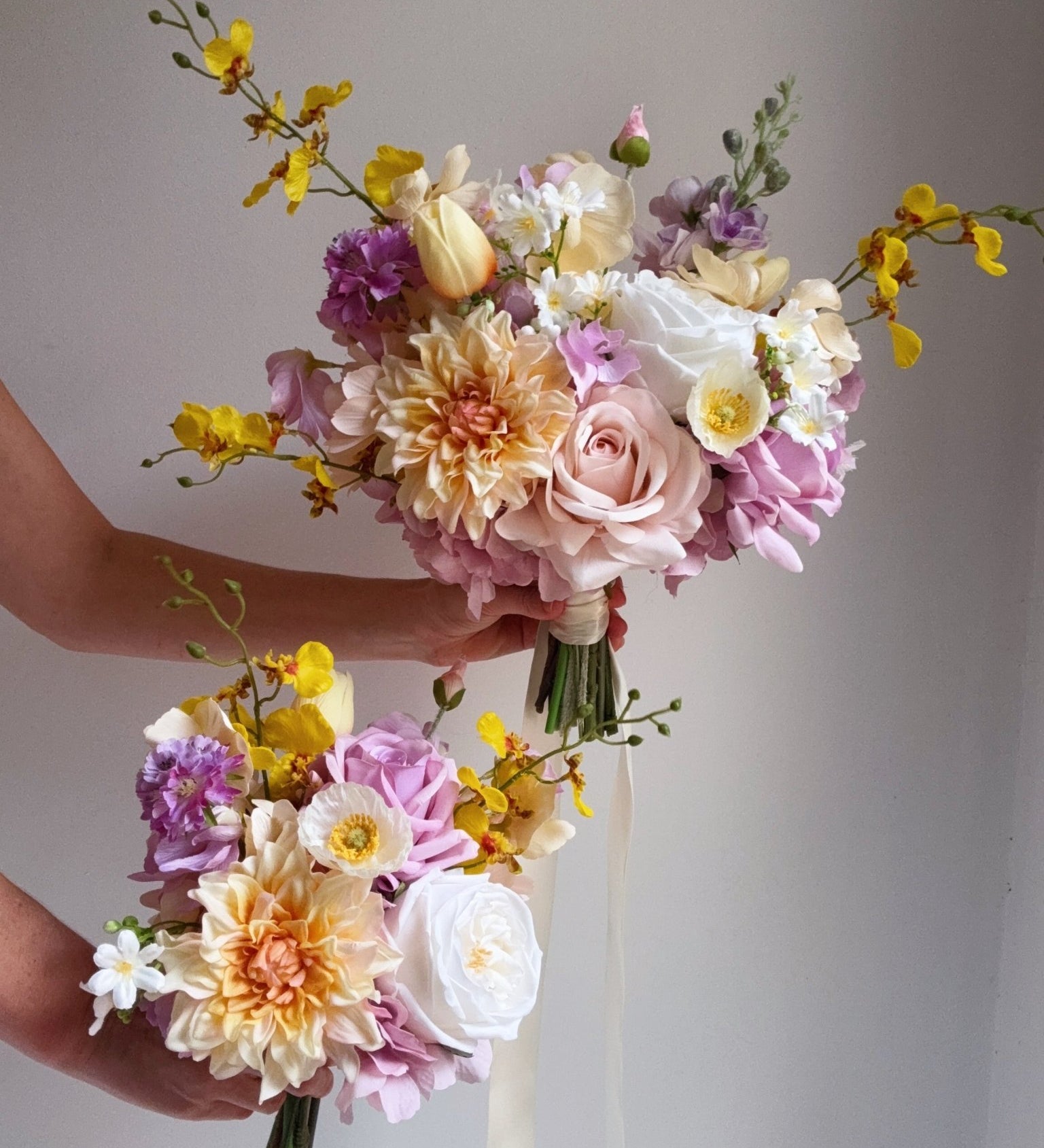 Sonder Wedding Bouquet - Lilac Citrus - Premium Artificial Wedding Flowers by Sonder + Stone Boutique